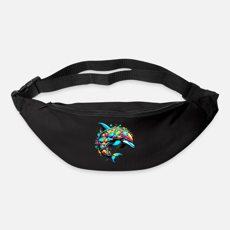 Delfin - Gürteltasche - Schwarz