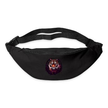 Tiger, Tiger's Head, Big Cat, Predator, Wild, Strong - Bum bag - black - Front