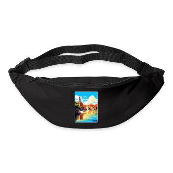 San Sebastian Spain Vintage Travel Poster Souvenir - Bum bag - black - Front