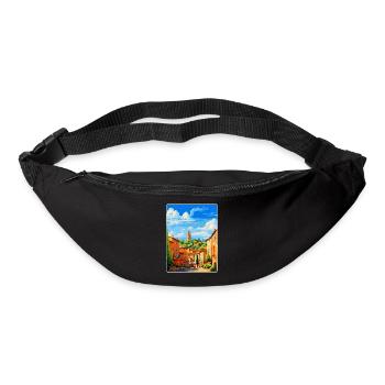 Aix En Provence France Affiche de voyage vintage WPA - Sac banane - noir - Devant