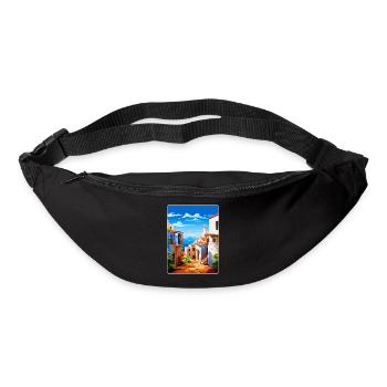 Almería Spanien Vintage Reiseplakat WPA Souvenir - Gürteltasche - Schwarz - Vorne