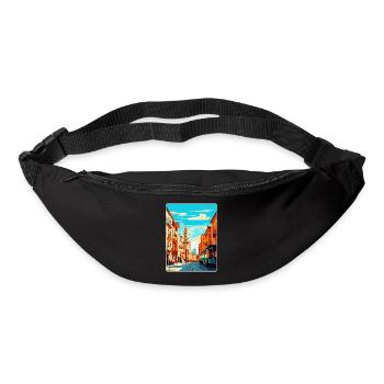 Pamplona Spanien Vintage Reiseplakat Souvenir WPA - Gürteltasche - Schwarz - Vorne