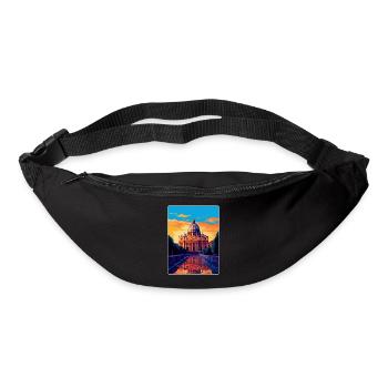 Petersdom Italien Vintage Reiseplakat - Gürteltasche - Schwarz - Vorne