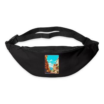 Palermo Italy Vintage Travel Poster WPA Souvenir - Bum bag - black - Front