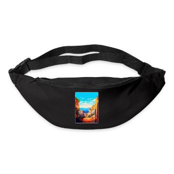 Naples Italy Vintage Travel Poster WPA Souvenir - Bum bag - black - Front