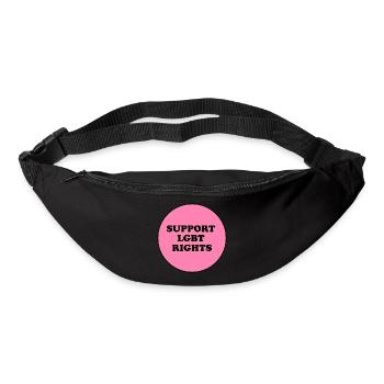 Soutenez les droits LGBT - Sac banane - noir - Devant