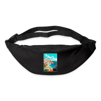 Ibiza Spain Vintage Travel Poster WPA Art Souvenir - Bum bag - black - Front