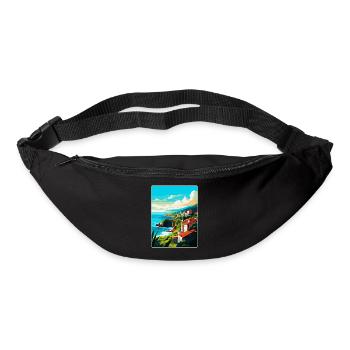 Sao Miguel Portugal Vintage Travel Poster Souvenir - Bum bag - black - Front