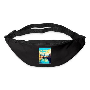 Turin Italy Vintage Travel Poster WPA Art Souvenir - Bum bag - black - Front