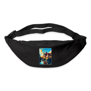 Nuremberg Germany Vintage Travel Poster Souvenir - Bum bag - black - Front