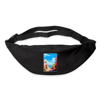 Palma Nova Spain Vintage Travel Poster Souvenir - Bum bag - black - Front