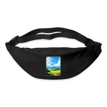 Odenwald Allemagne Poster de voyage vintage souvenir - Sac banane - noir - Devant