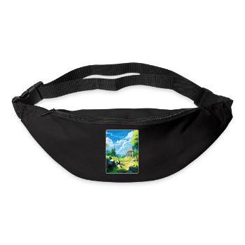 Antikes Olympi Griechenland Vintage Reiseposter WPA - Gürteltasche - Schwarz - Vorne