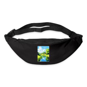 Spreewald Deutschland Vintage Reiseplakat Souvenir - Gürteltasche - Schwarz - Vorne