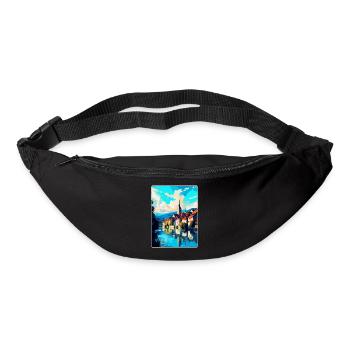 Schaffhausen Schweiz Vintage Reiseplakat WPA - Gürteltasche - Schwarz - Vorne