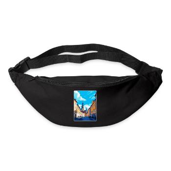 Olomouc République tchèque Affiche de voyage vintage WPA - Sac banane - noir - Devant