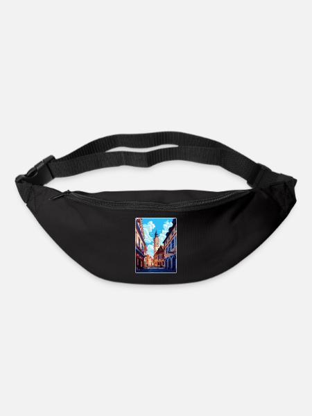 Weimar Deutschland Vintage Reiseplakat Souvenir WPA - Gürteltasche - Schwarz
