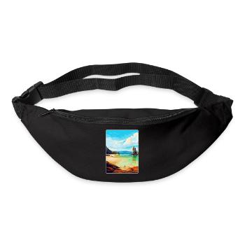 Île de Lewis, Écosse, Royaume-Uni, Affiche de voyage vintage - Sac banane - noir - Devant