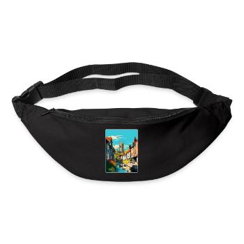 Canterbury England Uk Reiseposter Souvenir WPA - Gürteltasche - Schwarz - Vorne