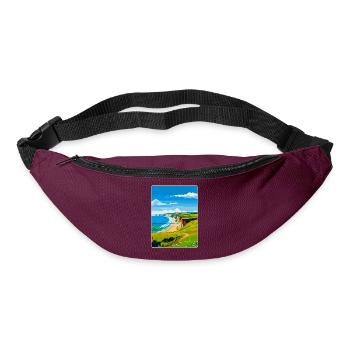 Dorset Uk Vintage Reiseposter Souvenir WPA - Gürteltasche - Burgunderrot - Vorne