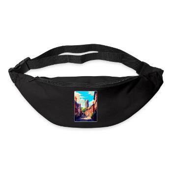 Ludlow England Uk Vintage Reiseposter Souvenir - Gürteltasche - Schwarz - Vorne