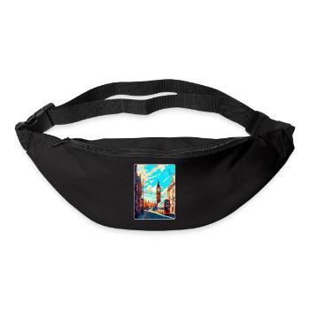 London England Uk Vintage Travel Poster Souvenir - Bum bag - black - Front