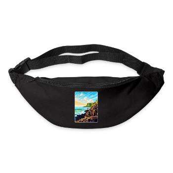 Giant Causeway Irland Uk Reiseposter Souvenir - Gürteltasche - Schwarz - Vorne