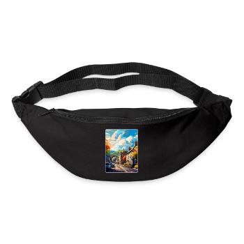 Skipton England Uk Vintage Reiseposter Souvenir - Gürteltasche - Schwarz - Vorne