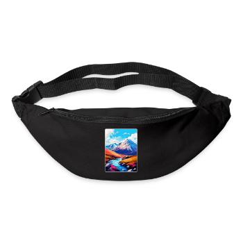 Ben Nevis Écosse Royaume-Uni Affiche de voyage Souvenir WPA - Sac banane - noir - Devant