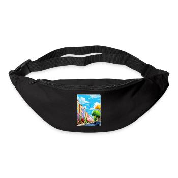 Notting Hill London England Uk Travel Poster WPA - Bum bag - black - Front