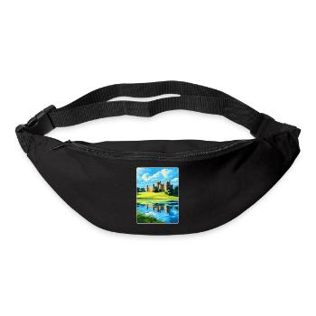 Leeds Castle England Uk Travel Poster Souvenir WPA - Bum bag - black - Front