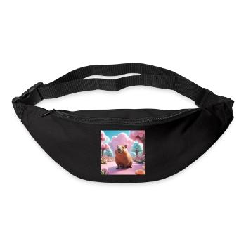 Capybara in the Magic Garden - Bum bag - black - Front