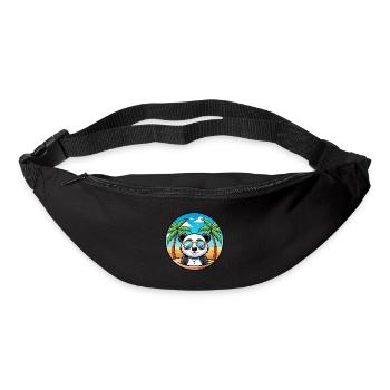 Panda Lustige Cartoon Sommer Strand Sonnenbrille Cool - Gürteltasche - Schwarz - Vorne
