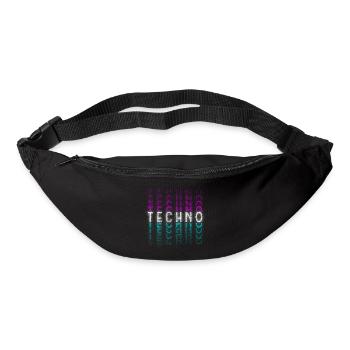 Techno Festival Dubstep Jumpstyle - Bum bag - black - Front