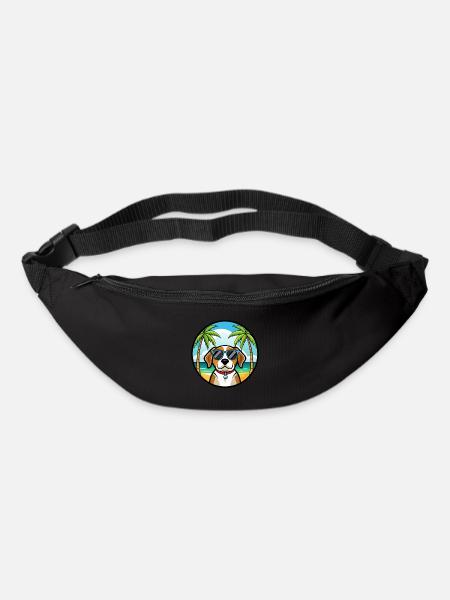Kerry Beagle Dog Breed Cartoon Sunglasses Beach - Bum bag - black