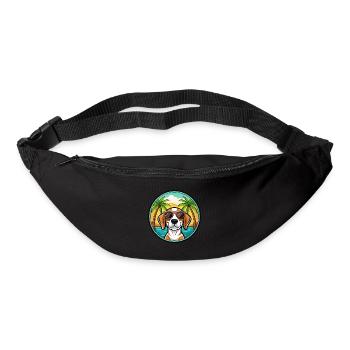 Treeing Walker Coonhound Dog Breed Cartoon Beach - Bum bag - black - Front