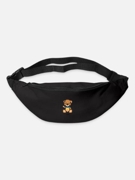 Pixel Bear Ukraine - Sac banane - noir