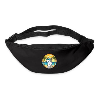 Borzoi Dog Breed Cartoon Sunglasses Beach - Bum bag - black - Front