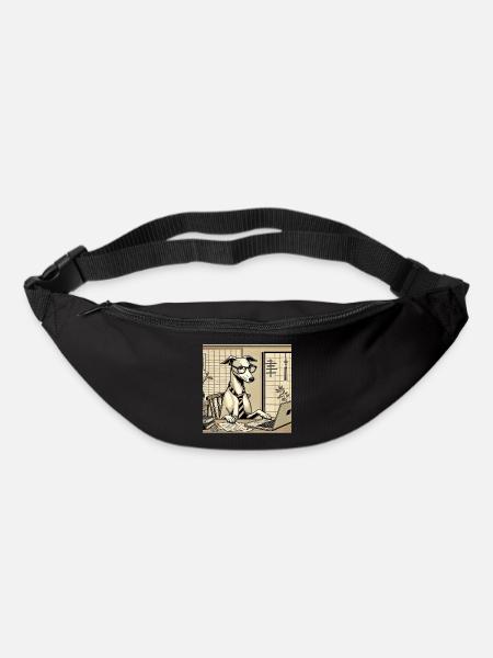 Japan Ukijo e Style Desk Greyhound - Bum bag - black