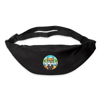 English Foxhound Dog Breed Cartoon Sunglass Beach - Bum bag - black - Front