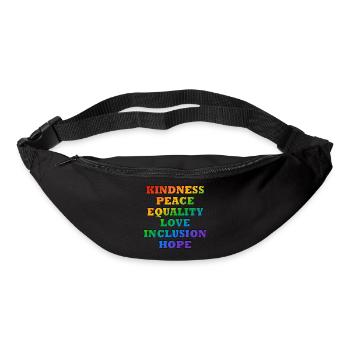 LGBTQ-Pride-Werte - Gürteltasche - Schwarz - Vorne