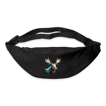 Moose Cartoon Character Colorful Pet Animal - Bum bag - black - Front