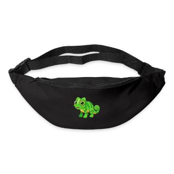 Chameleon Cute Mascot Cartoon Character Kawaii - Bum bag - black - Front