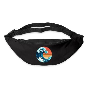 Japanische Welle - Gürteltasche - Schwarz - Vorne