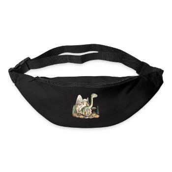 Playful Dinosaur Landscape - Bum bag - black - Front