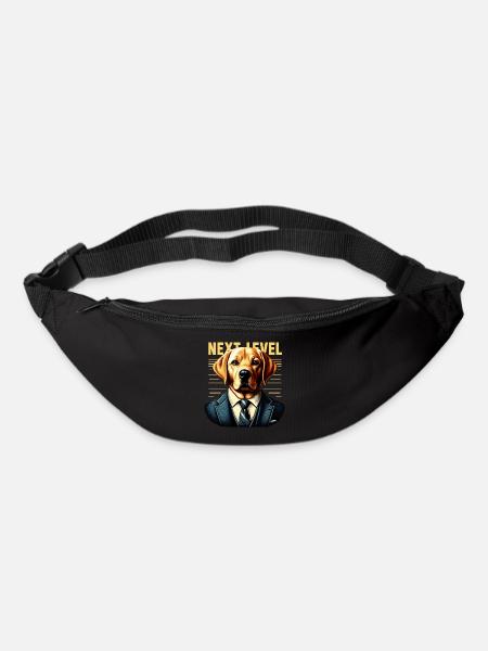 Dudley Labrador Anzug Next Level Hund Geschenk - Gürteltasche - Schwarz