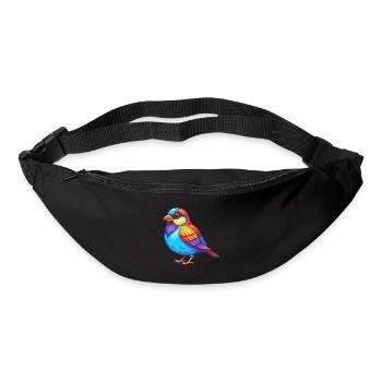 Spatz Bunte Kawaii Cartoon Figur Clipart - Gürteltasche - Schwarz - Vorne
