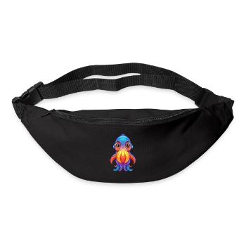 Cuttlefish Colorful Kawaii Cartoon Sea Animal - Bum bag - black - Front