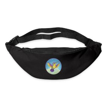 Hummingbird Cute Kawaii Cartoon Clipart Animal Pet - Bum bag - black - Front