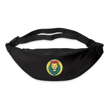 Lion Cute Kawaii Cartoon Clipart Pet Animal - Bum bag - black - Front